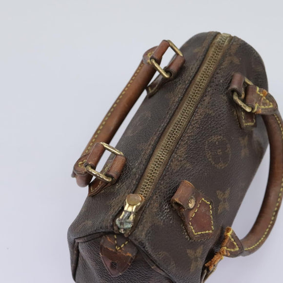 LOUIS VUITTON Monogram Mini Speedy Hand Bag M41534 LV Auth 115363