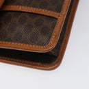 CELINE Macadam Canvas Shoulder Bag PVC Leather Brown Auth 115367-15