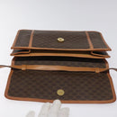 CELINE Macadam Canvas Shoulder Bag PVC Leather Brown Auth 115367-9