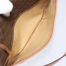 CELINE Macadam Canvas Shoulder Bag PVC Leather Brown Auth 115367-22