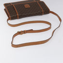 CELINE Macadam Canvas Shoulder Bag PVC Leather Brown Auth 115367-7