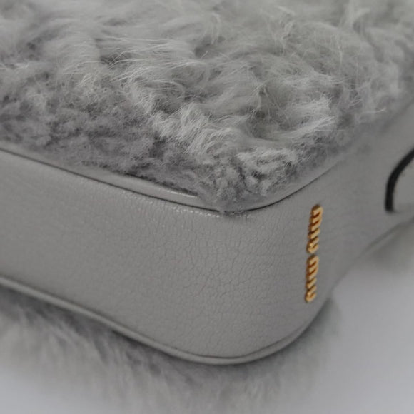 Miu Miu Shoulder Bag Gray Auth 115374SAM