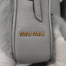 Miu Miu Shoulder Bag Gray Auth 115374SAM-17