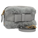 Miu Miu Shoulder Bag Gray Auth 115374AM-1