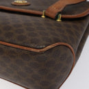 CELINE Macadam Canvas Hand Bag PVC Leather Brown Auth 115387-9