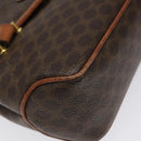 CELINE Macadam Canvas Hand Bag PVC Leather Brown Auth 115387-14
