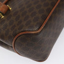 CELINE Macadam Canvas Hand Bag PVC Leather Brown Auth 115387-16