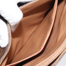 CELINE Macadam Canvas Hand Bag PVC Leather Brown Auth 115387-22