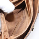 CELINE Macadam Canvas Hand Bag PVC Leather Brown Auth 115387-11