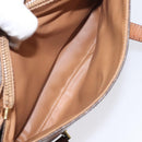 CELINE Macadam Canvas Hand Bag PVC Leather Brown Auth 115387-23