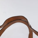CELINE Macadam Canvas Hand Bag PVC Leather Brown Auth 115387-8
