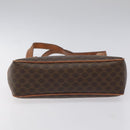 CELINE Macadam Canvas Hand Bag PVC Leather Brown Auth 115387-5