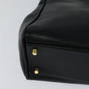 Burberrys Hand Bag Leather 2way Black Auth 115392-15