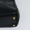 Burberrys Hand Bag Leather 2way Black Auth 115392-16