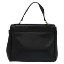 Burberrys Hand Bag Leather 2way Black Auth 115392-2