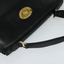 Burberrys Hand Bag Leather 2way Black Auth 115392-6