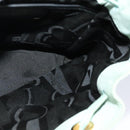 Salvatore Ferragamo Backpack Suede Peppermint Gold Auth 115402-18