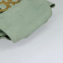 Salvatore Ferragamo Backpack Suede Peppermint Gold Auth 115402-6