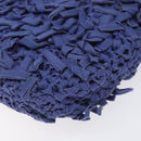 Salvatore Ferragamo Gancini Shoulder Bag Canvas Blue Auth 115403-14