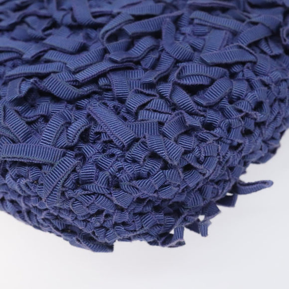 Salvatore Ferragamo Gancini Shoulder Bag Canvas Blue Auth 115403