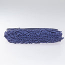 Salvatore Ferragamo Gancini Shoulder Bag Canvas Blue Auth 115403-5