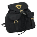 Gianni Versace Backpack Nylon Black Auth 115404-1