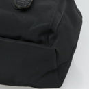 Gianni Versace Backpack Nylon Black Auth 115404-10