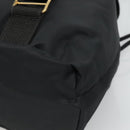 Gianni Versace Backpack Nylon Black Auth 115404-12