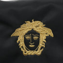 Gianni Versace Backpack Nylon Black Auth 115404-14