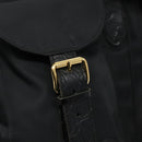 Gianni Versace Backpack Nylon Black Auth 115404-15