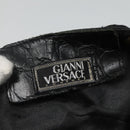 Gianni Versace Backpack Nylon Black Auth 115404-17