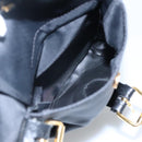 Gianni Versace Backpack Nylon Black Auth 115404-21