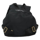 Gianni Versace Backpack Nylon Black Auth 115404-3