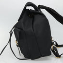 Gianni Versace Backpack Nylon Black Auth 115404-5