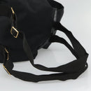 Gianni Versace Backpack Nylon Black Auth 115404-7