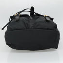 Gianni Versace Backpack Nylon Black Auth 115404-5
