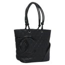 CHANEL Matelasse Cambon Line Shoulder Bag Leather Black CC Auth 115405-1