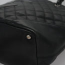 CHANEL Matelasse Cambon Line Shoulder Bag Leather Black CC Auth 115405-14