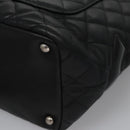 CHANEL Matelasse Cambon Line Shoulder Bag Leather Black CC Auth 115405-16