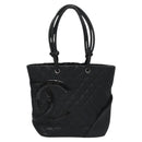 CHANEL Matelasse Cambon Line Shoulder Bag Leather Black CC Auth 115405-13