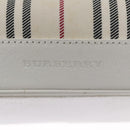 BURBERRY Hand Bag Canvas White Auth 115428-17
