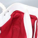 BURBERRY Hand Bag Canvas White Auth 115428-18