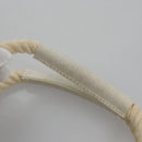 BURBERRY Hand Bag Canvas White Auth 115428-9