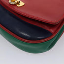 Salvatore Ferragamo Gancini Waist bag Leather Red Auth 115429-15