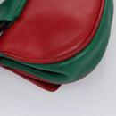 Salvatore Ferragamo Gancini Waist bag Leather Red Auth 115429-16