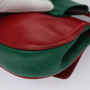 Salvatore Ferragamo Gancini Waist bag Leather Red Auth 115429-17