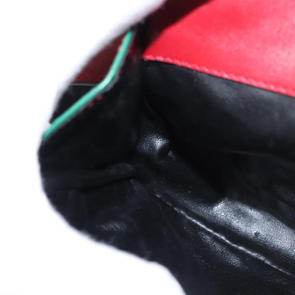 Salvatore Ferragamo Gancini Waist bag Leather Red Auth 115429