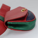Salvatore Ferragamo Gancini Waist bag Leather Red Auth 115429-4