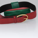 Salvatore Ferragamo Gancini Waist bag Leather Red Auth 115429-7