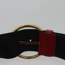 Salvatore Ferragamo Gancini Waist bag Leather Red Auth 115429-8